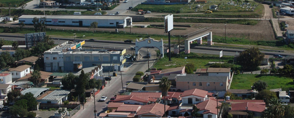 Rosarito Exit for Bike Race